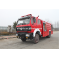 6000L water tanker 4x4 North Benz fire fighting truck